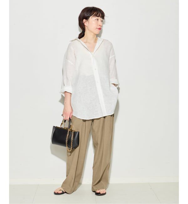 journal standard L'essage「ヨーロピアンフラックス2WAYシャツ 2」|シャツ・ブラウス|