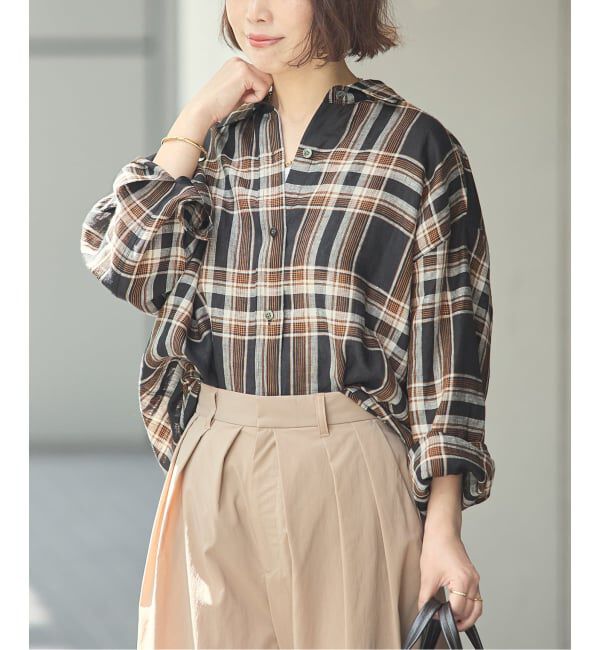 journal standard L'essage「ヨーロピアンフラックス2WAYシャツ 2」|シャツ・ブラウス|