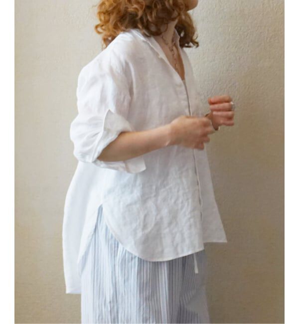 journal standard luxe「20リネン スタンドカラーシャツ」|シャツ・ブラウス|