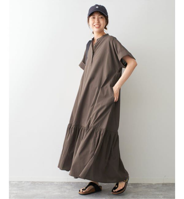 Spick and Span「《追加》ローンティアードマキシワンピース」|ワンピース|