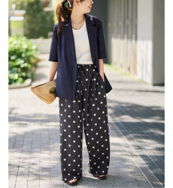 Spick and Span「《一部店舗+WEB限定》ドットプリントイージーパンツ」|その他|