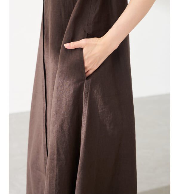 FRAMeWORK「LINEN フレアワンピース」|ワンピース|