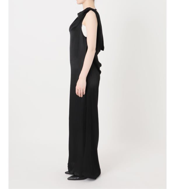 NOBLE「determ/デターム Collagen Satin Draped Dress」|ワンピース|