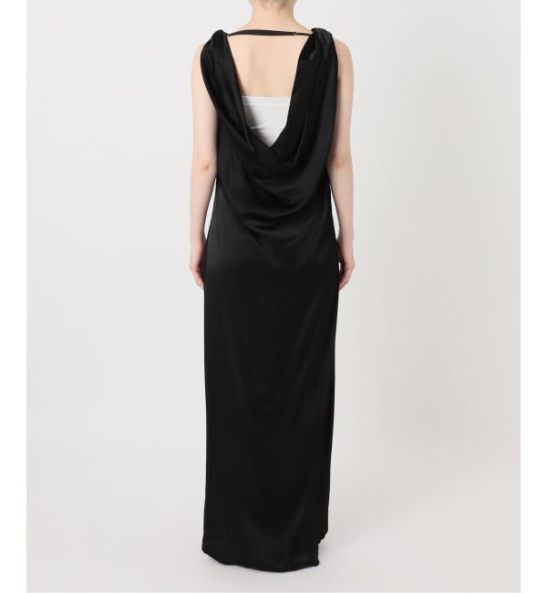 NOBLE「determ/デターム Collagen Satin Draped Dress」|ワンピース|