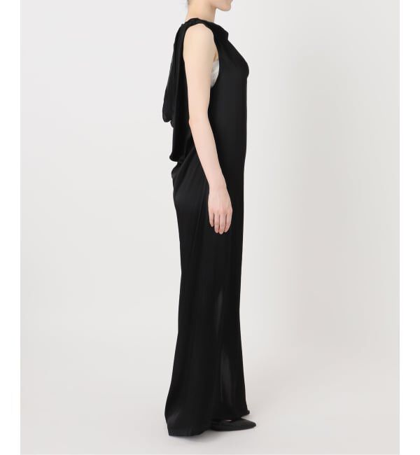 NOBLE「determ/デターム Collagen Satin Draped Dress」|ワンピース|