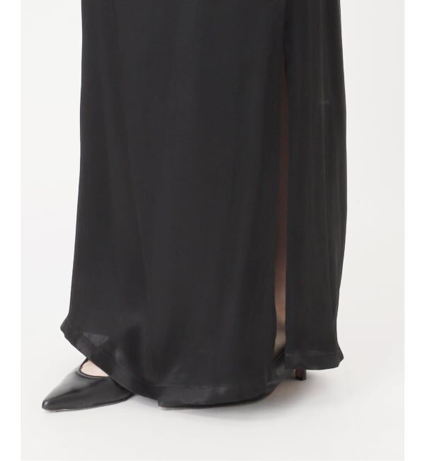 NOBLE「determ/デターム Collagen Satin Draped Dress」|ワンピース|