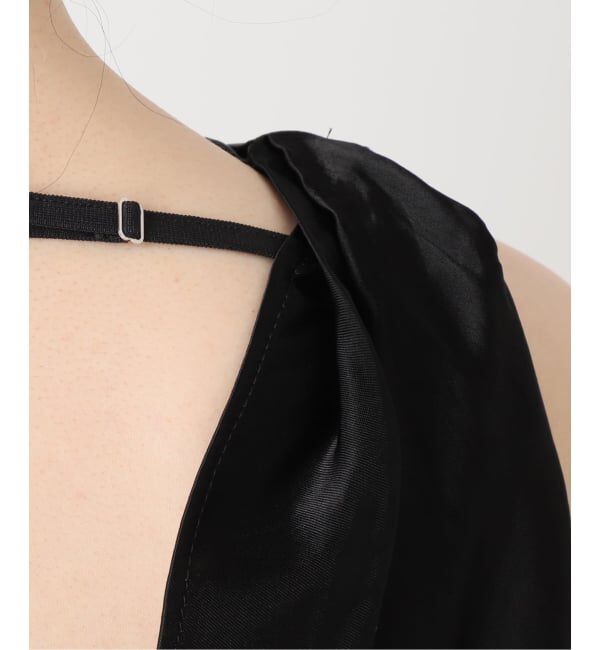 NOBLE「determ/デターム Collagen Satin Draped Dress」|ワンピース|