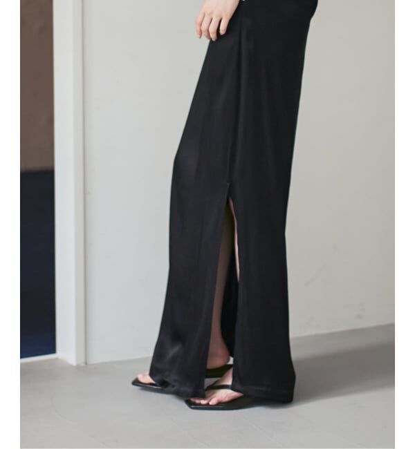 NOBLE「determ/デターム Collagen Satin Draped Dress」|ワンピース|