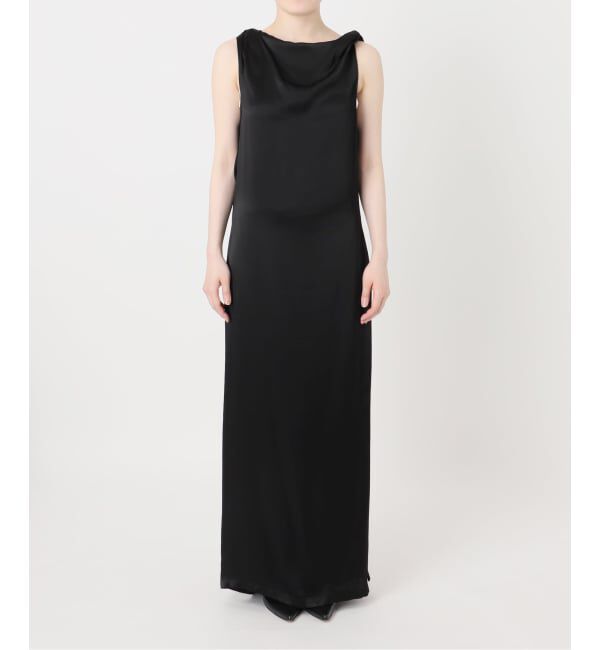 NOBLE「determ/デターム Collagen Satin Draped Dress」|ワンピース|
