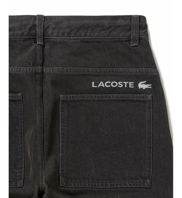 LACOSTE「5ポケットワイドデニムパンツ テーパード」|デニム|