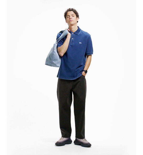 LACOSTE「5ポケットワイドデニムパンツ テーパード」|デニム|