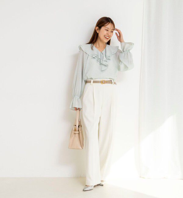 NOLLEY'S「ウォッシャブルドライツイルワイドパンツ」|その他|