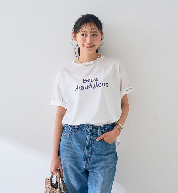 Rouge vif「ターンバックロゴTシャツ」|Tシャツ・カットソー|