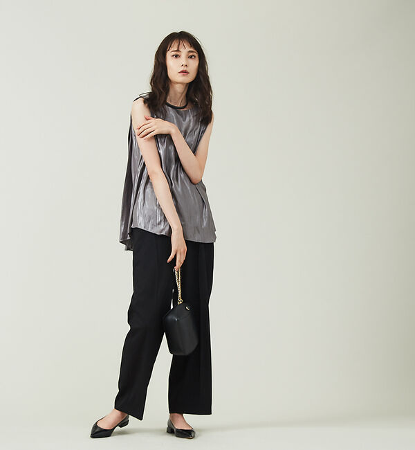 qualite「ブライトサージストレートパンツ(通常丈)」|その他|