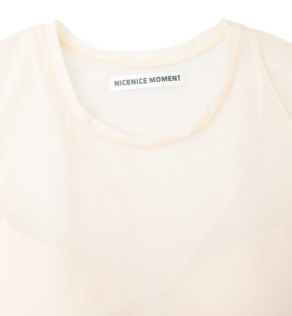 SOFFITTO「【NICENICE MOMENT/ナイスナイスモーメント】メッシュロングスリーブシェル」|Tシャツ・カットソー|