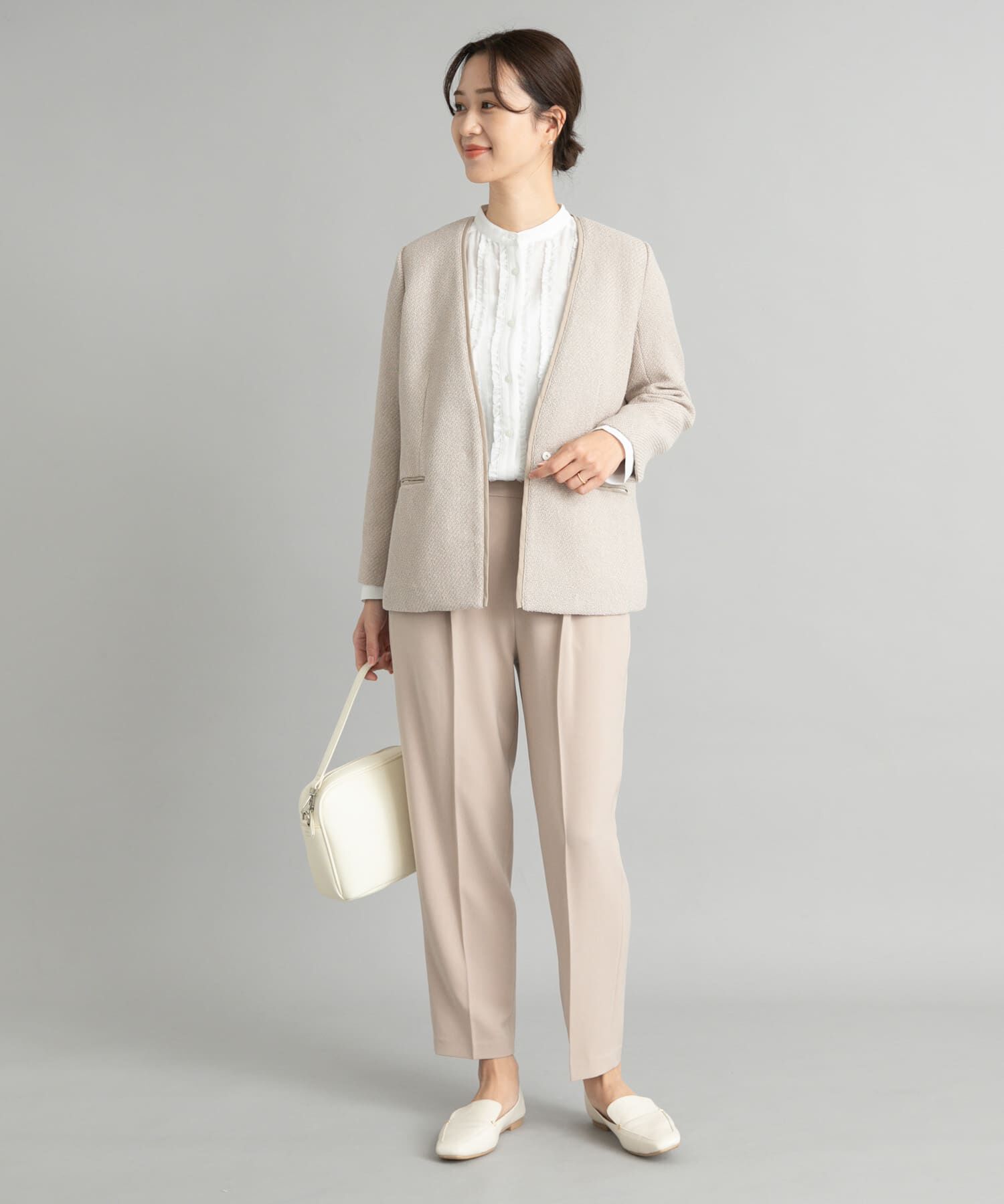 URBAN RESEARCH DOORS「ツィードVネックロングジャケット」|その他|