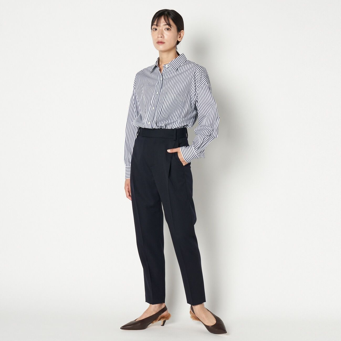 HELIOPOLE「HELIOPOLE the Editor PT(GABARDINE WOOL)」|チノ|