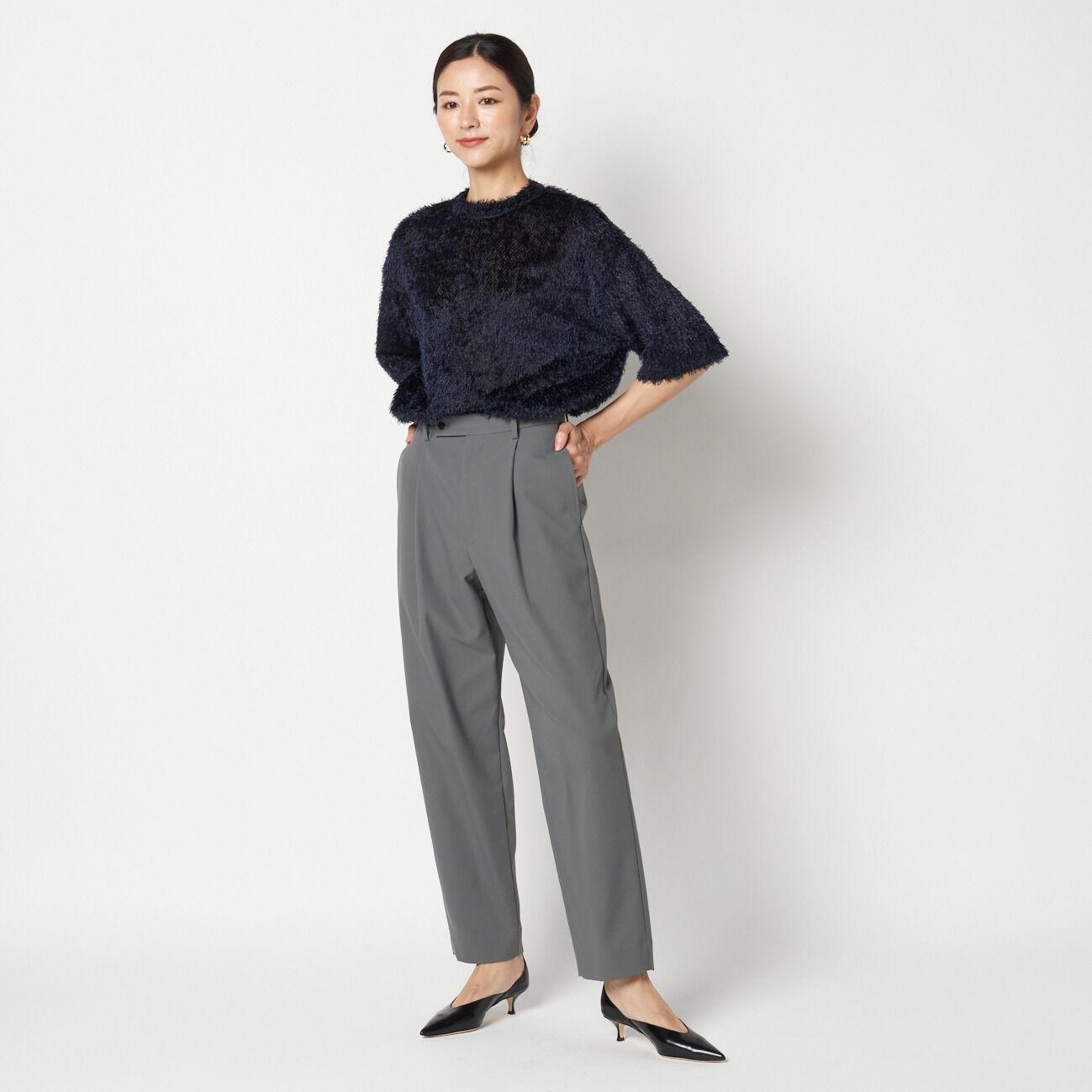 HELIOPOLE「HELIOPOLE JACQUARD TEE BLOUSE」|シャツ・ブラウス|