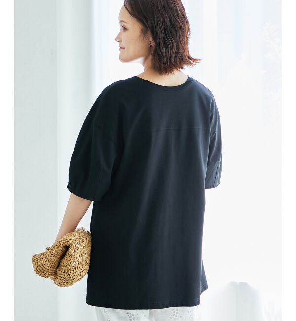  「《手洗い可能》フロントツイストTシャツ」|Tシャツ・カットソー|
