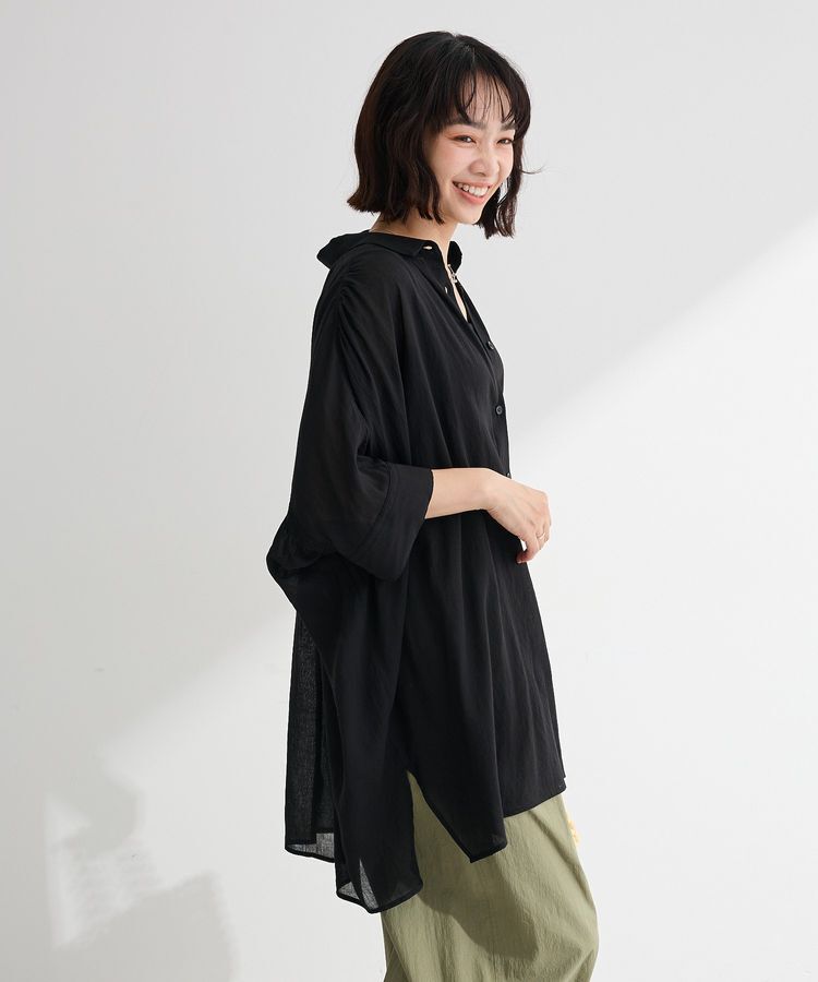 Green Parks「スラブシアーシャツチュニック」|ワンピース|
