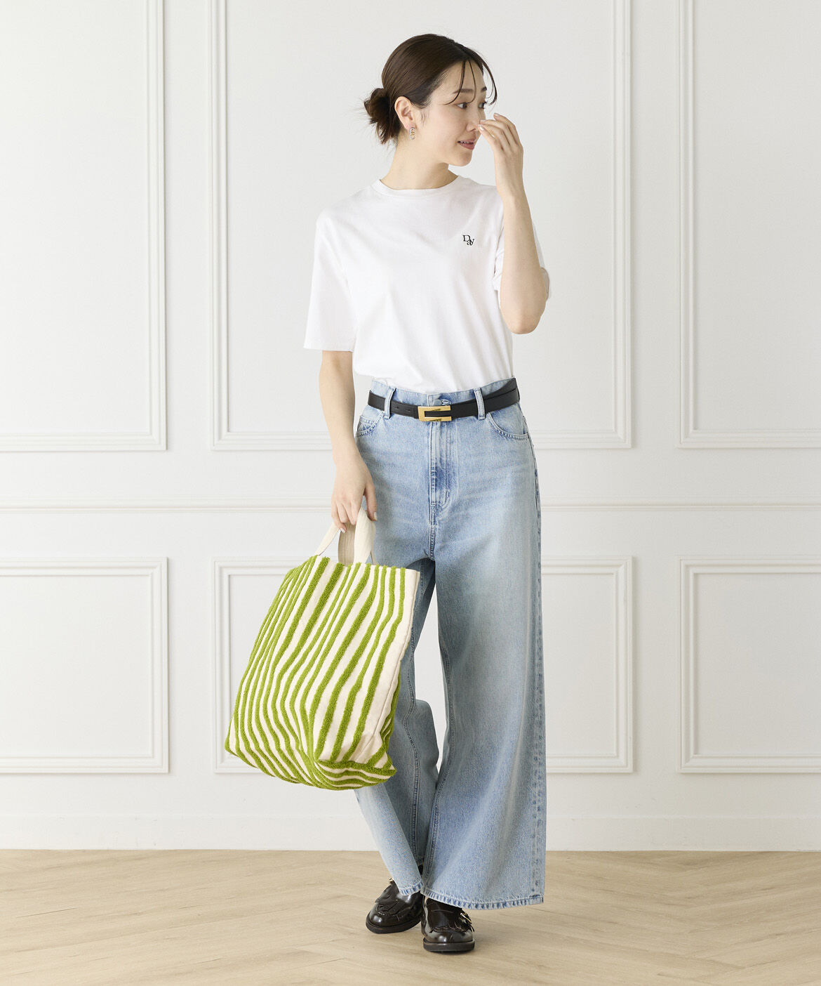DAY by DAY it&rsquo;s international「ループストライプボックストートバッグ《beej》」|トートバッグ|