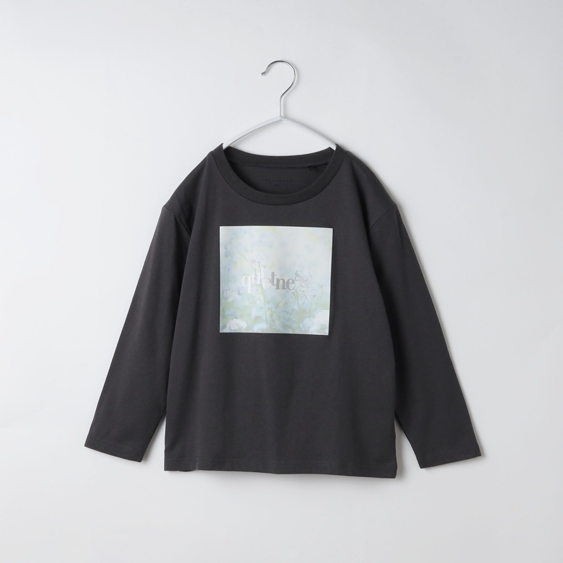 THE SHOP TK「【120-150】ロゴプリントアソート長袖Tシャツ/洗濯機OK」|Tシャツ・カットソー|チャコールグレー(1