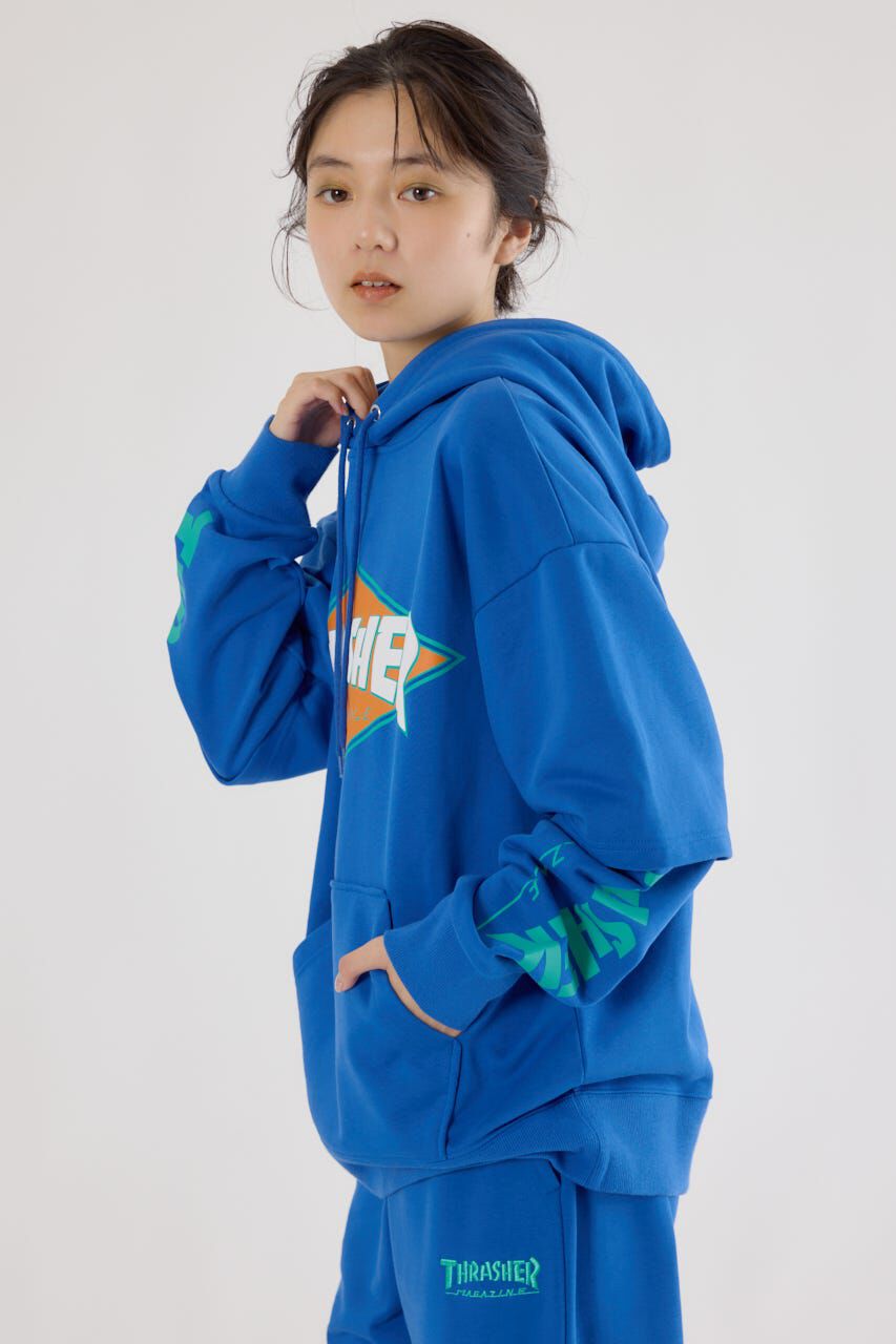 RODEO CROWNS「(THRASHER) レイヤードスウェットパーカー」|パーカー|