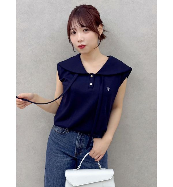 dazzlin「【WEB限定追加】セーラーカラースウェット」|Tシャツ・カットソー|