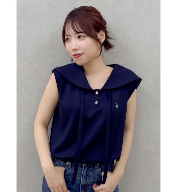 dazzlin「【WEB限定追加】セーラーカラースウェット」|Tシャツ・カットソー|