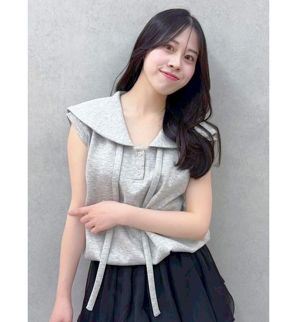 dazzlin「【WEB限定追加】セーラーカラースウェット」|Tシャツ・カットソー|