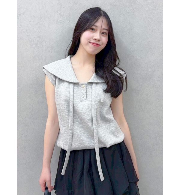 dazzlin「【WEB限定追加】セーラーカラースウェット」|Tシャツ・カットソー|