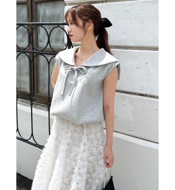 dazzlin「【WEB限定追加】セーラーカラースウェット」|Tシャツ・カットソー|