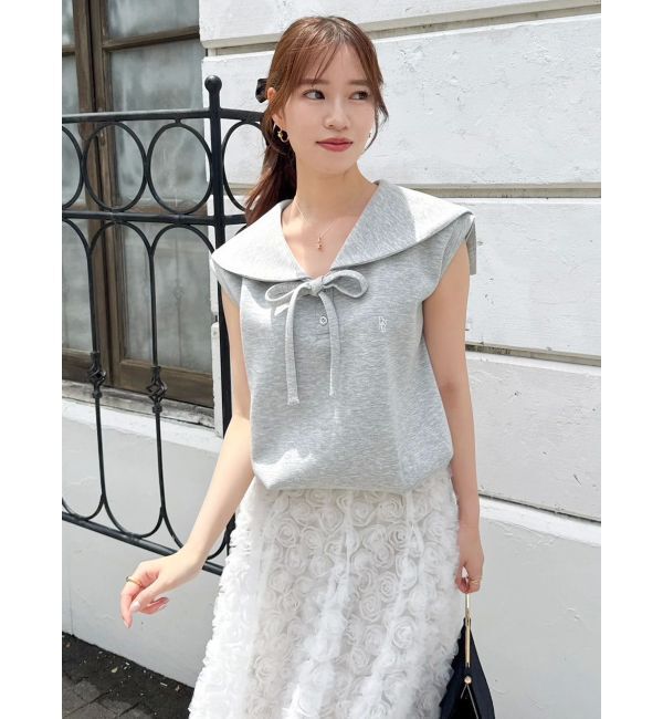 dazzlin「【WEB限定追加】セーラーカラースウェット」|Tシャツ・カットソー|