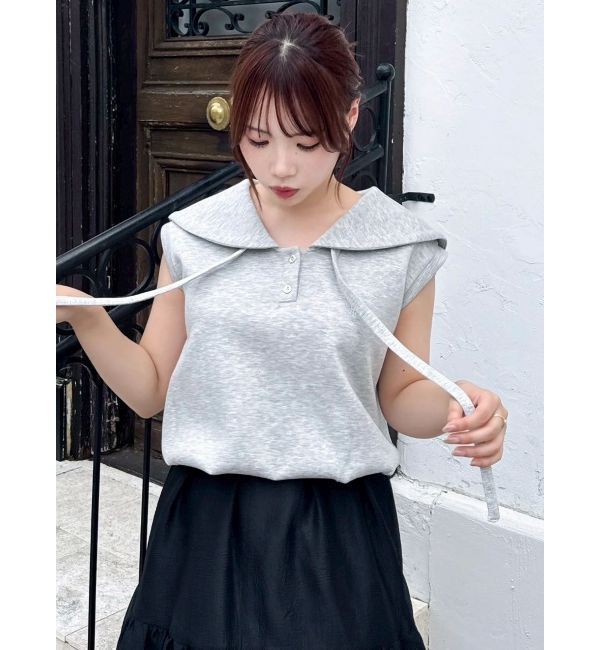 dazzlin「【WEB限定追加】セーラーカラースウェット」|Tシャツ・カットソー|