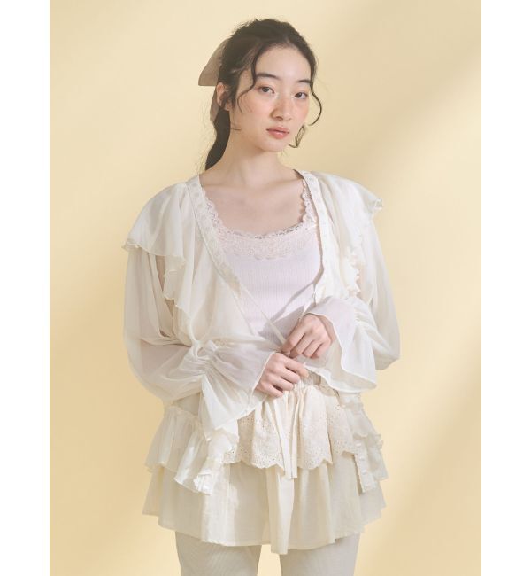 merry jenny「lace frame camisole tops」|キャミソール|