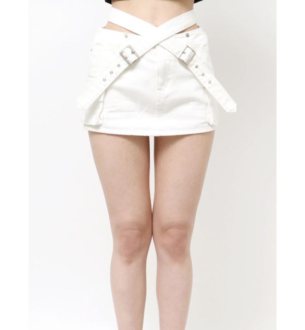 GYDA「クロスベルトカーゴスカートライクショートパンツ」|スカート|