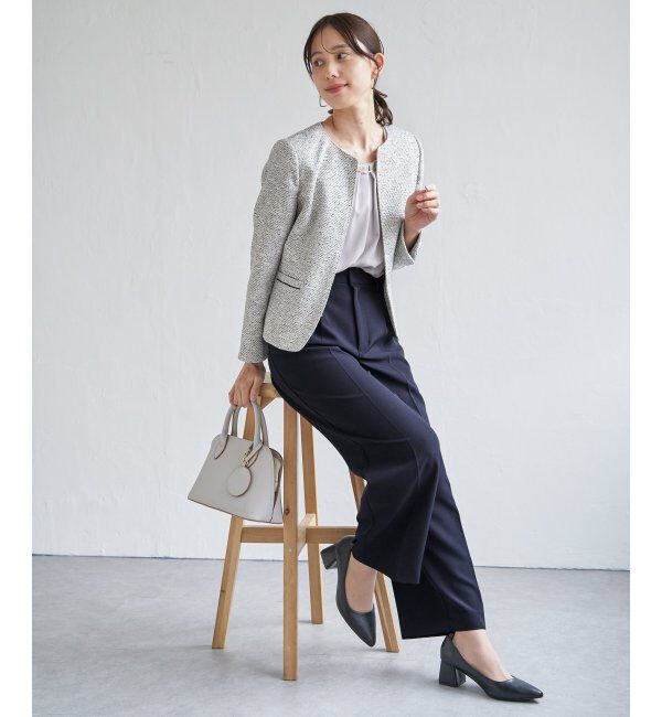IKKA LOUNGE「【洗濯機で洗える／セットアップ対応】ウォッシャブルワイドパンツ」|その他|