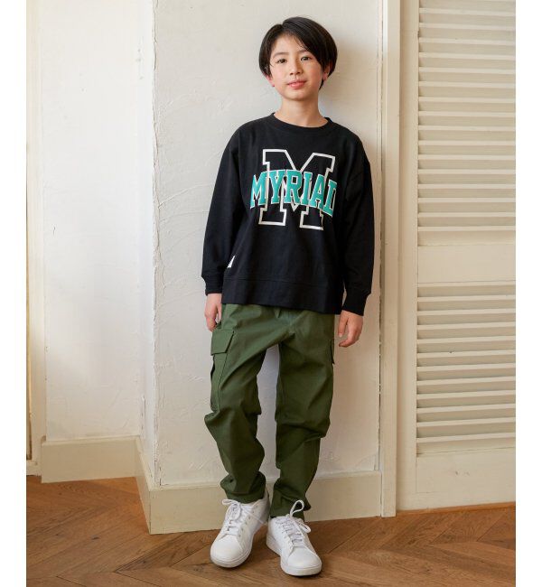 ikka kids「フェイクベルト付きゆるテーパードパンツ（120~160cm）」|その他|