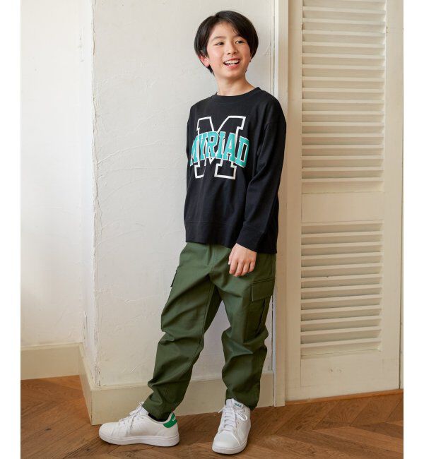 ikka kids「フェイクベルト付きゆるテーパードパンツ（120~160cm）」|その他|