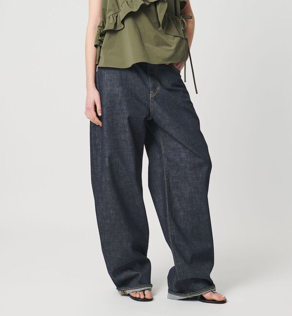 AEWEN MATOPH「＜AEWEN MATOPH＞デニムカーブパンツ」|デニム|NAVY