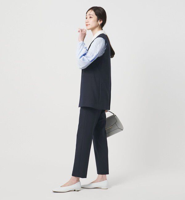 UNITED ARROWS「ダブルクロス ミドルベスト ‐ストレッチ ウォッシャブル‐」|ベスト・ジレ|