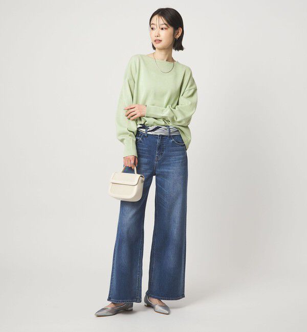 UNITED ARROWS green label relaxing「シャーリー ワイド プルオーバー ニット ウォッシャブル」|ニット・セーター|