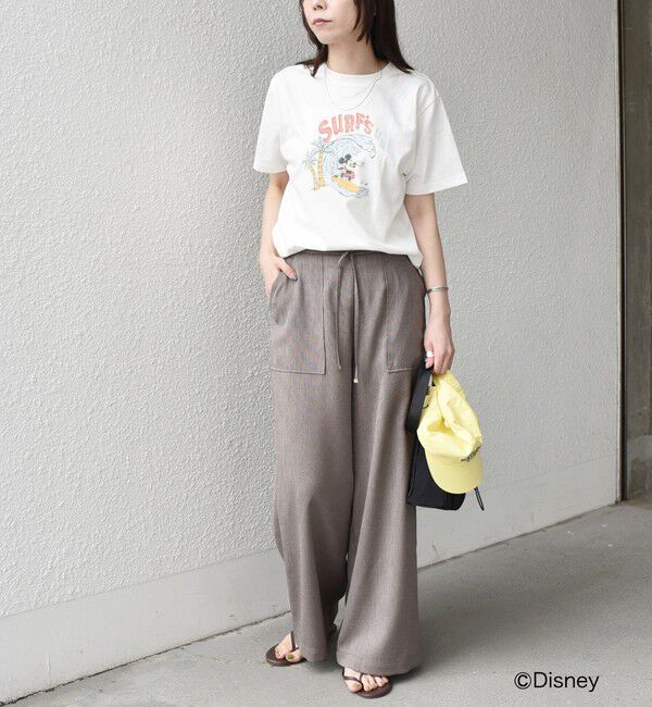 SHIPS Colors 「SHIPS Colors:〈洗濯機可能〉リンク ミッキー サーフ Tシャツ」|Tシャツ・カットソー|