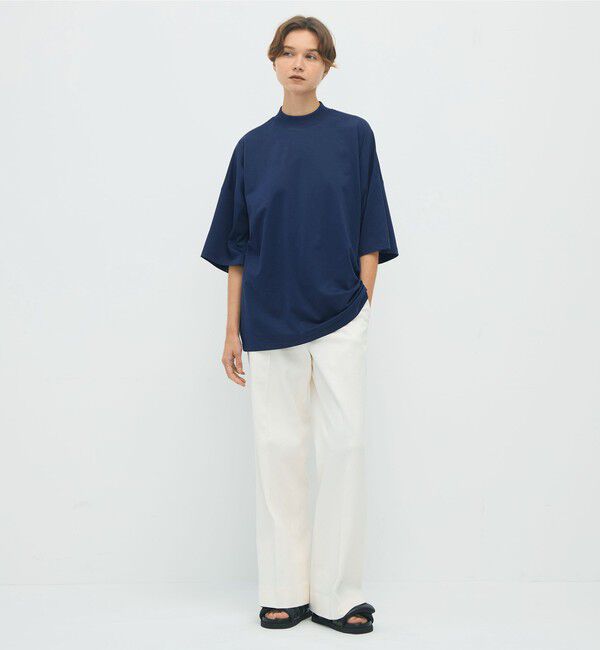 CABaN「CABaN コットン ビルドネックTシャツ」|Tシャツ・カットソー|