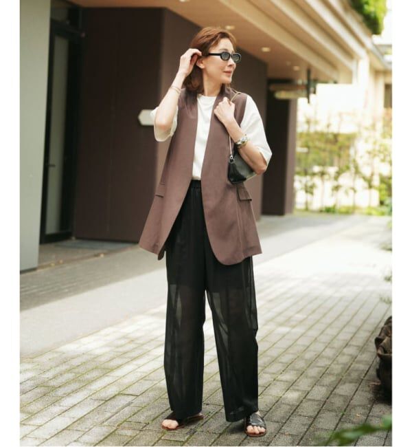 VERMEIL par iena「《手洗い可》シアーイージーパンツ」|その他|