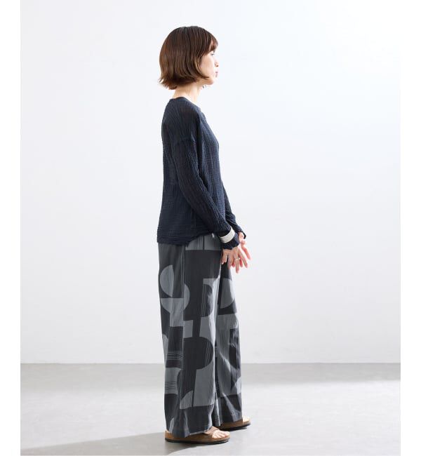 IENA「ジオメトリックイージーワイドパンツ」|その他|