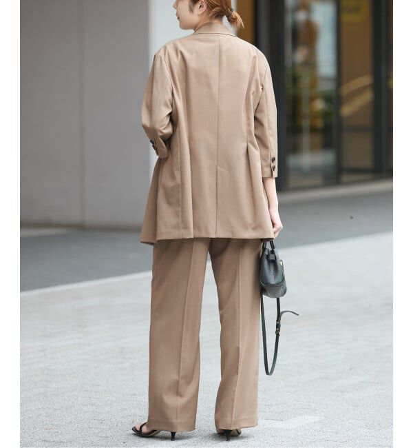 journal standard L'essage「《セットアップ可》POPLIN ダブルタックパンツ」|スラックス|
