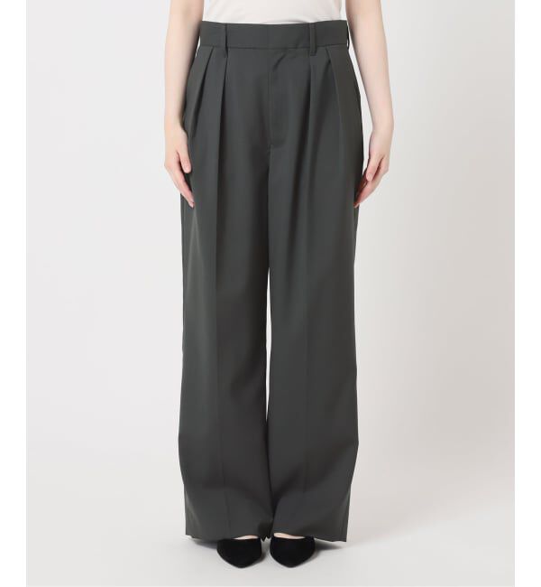 journal standard L'essage「《セットアップ可》POPLIN ダブルタックパンツ」|スラックス|