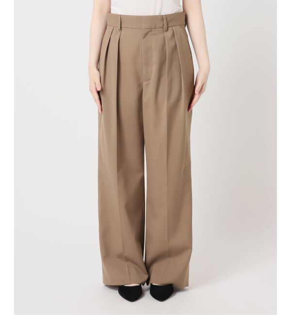 journal standard L'essage「《セットアップ可》POPLIN ダブルタックパンツ」|スラックス|