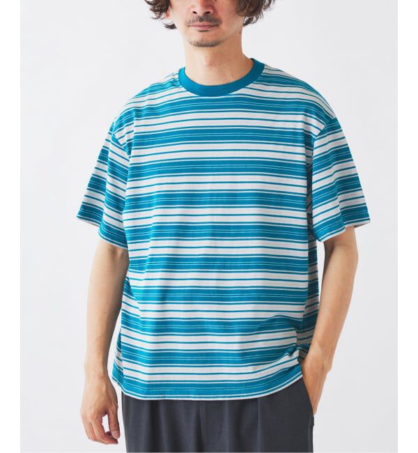 JOURNAL STANDARD relume「米富繊維 / Yonetomi 別注 ガーメントダイ マルチボーダー Tシャツ」|Tシャツ・カットソー|